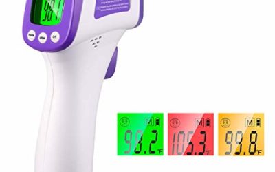 Thermometer for Adults Forehead Thermometer Non-Contact Infrared Thermometer No Touch Digital Baby Thermometer for Adults and Kids(No Batteries)