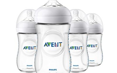 Philips Avent Natural Baby Bottle, Clear, 9oz, 4pk, SCF013/47