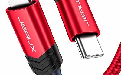 USB C to Lightning Cable 6FT, JSAUX [Apple MFi Certified] iPhone 12 Charger Cable Compatible with iPhone 12/12 Mini/12 Pro/11 Pro Max/X/XS/XR/8, iPad 8th 2020, AirPods Pro, Support Power Delivery-Red