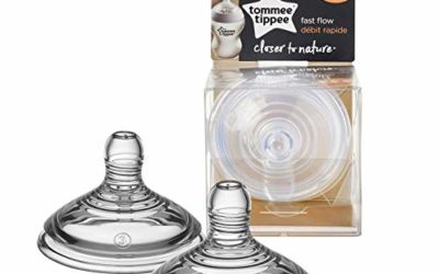 Tommee Tippee Closer to Nature, Baby Bottle, Fast Flow, 6+ Months, 2 Count