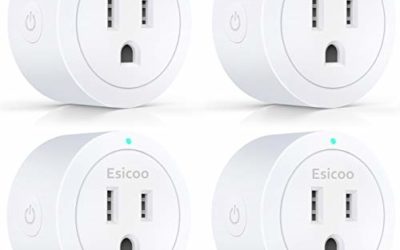 Smart Plug Esicoo – A Certified Works with Alexa, Echo & Google Home &ndash;Only Cloud Intelligence App- Only WiFi 2.4G (4 Pack)