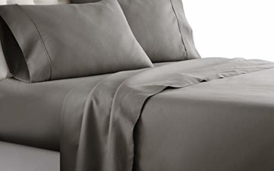 Hotel Luxury Bed Sheets Set 1800 Series Platinum Collection Softest Bedding, Deep Pocket,Wrinkle & Fade Resistant (Queen,Gray)