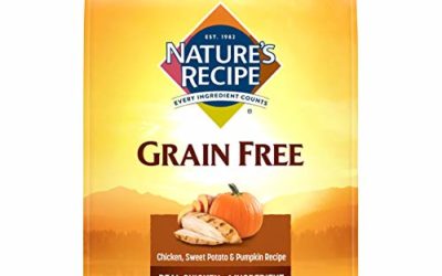 Nature's Recipe Grain Free Easy to Digest Dry Dog Food, Chicken, Sweet Potato & Pumpkin Recipe, 12-Pound
