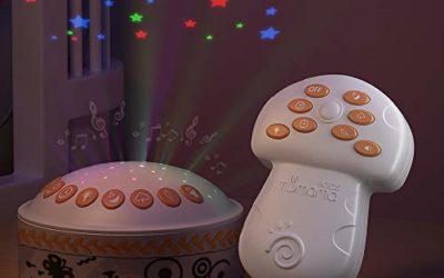 TUMAMA Baby Toy Wireless Remote Control Night Light Star Projector, Baby Sleep Soother Sound Machine, Crib Toy Gifts Sets for 0 3 6 9 12 Months and up