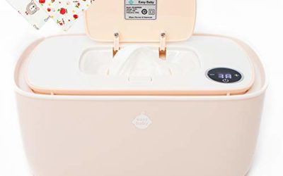 EZ Baby Trendy Wipes Warmer Dispenser Holder – Portable, Plugin, Comfortable Diaper Changing Experience – Infant, Newborn, Baby- (Pink)