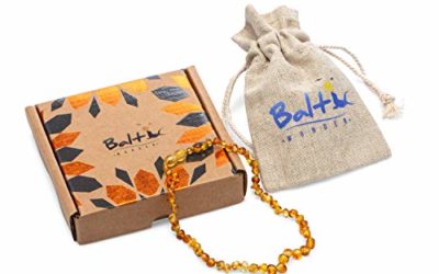 Baltic Wonder Baltic Amber Necklace (Baroque Honey) Unisex – 100% Certified Authentic Baltic.