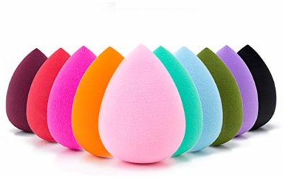 AJOKE 10 Pcs Perfect Makeup Sponge Set Blender, Beauty Sponge Makeup Blender Flawless for Liquid,Multi-colored Makeup Sponges