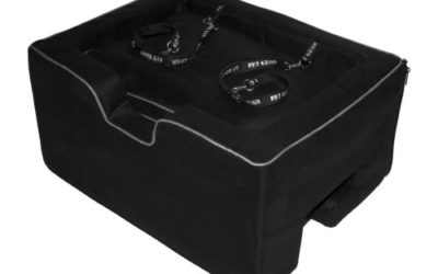 Pet Gear Lookout Booster Car Seat, Removable Comfort Pillow, Safety Tether Included, Installs in Seconds, No Tools Required, 2 Sizes, 3 Colors, Black, Large