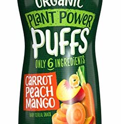 Sprout Organic Baby Food Baby Snacks Plant Power Puffs, Carrot Peach Mango, 1.5 Ounce Canister (Pack of 1)