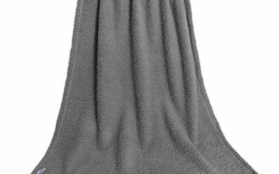 furrybaby Premium Fluffy Fleece Dog Blanket, Soft and Warm Pet Throw for Dogs & Cats (Large (4047"), Grey)