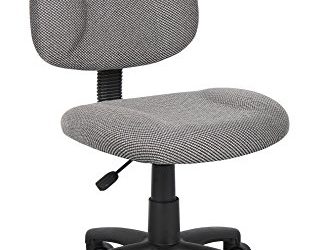 Boss Office Products Perfect Posture Delux Fabric Task Chair without Arms in Grey
