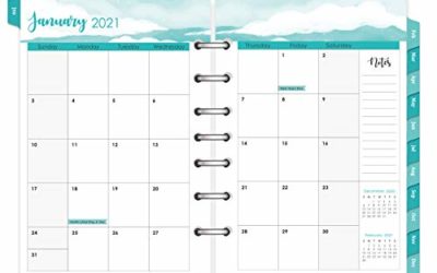 2021 Planner Refill – 2021 Weekly & Monthly Planner Refill, A5 Planner Inserts, 5-1/2" x 8-1/2", Jan 2021-Dec 2021, 7-Hole Punched