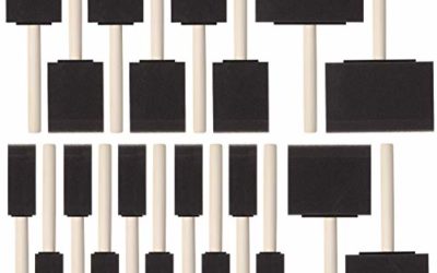 Bates- Foam Paint Brushes, Assorted Sizes, 20 Pcs, Sponge Paint Brush, Foam Brushes, Foam Brushes for Painting, Foam Brushes for Staining, Foam Brushes for Polyurethane, Sponge Brushes for Painting