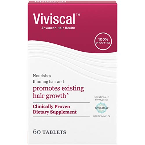 Viviscal Women's Hair Growth Supplements with Proprietary Collagen Complex, 1 Selling for Clinically Proven Results of Thicker, Fuller Hair; Nourish Thinning Hair (60 Tablets – 1 Month Supply)