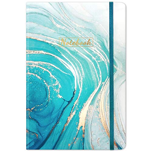 Ruled Notebook/Journal – Lined Journal, 8.25" X 5.5", Hardcover, Page mark, Thick Back Pocket, Lay Flat 360° to Write Easy with Premium Paper, Ruled Journal, Perfect for School, Office & Home