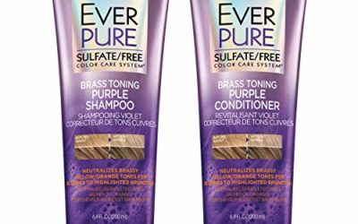 L'Oreal Paris EverPure Brass Toning Purple Shampoo and Conditioner Kit, 6.8 Ounce, Set of 2