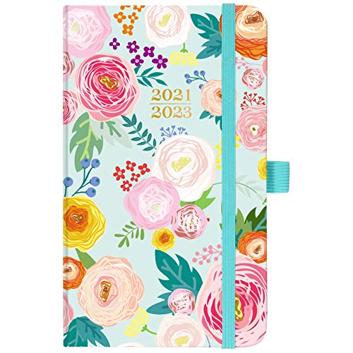 2021-2023 Pocket Planner/Calendar – Monthly Pocket Planner/Calendar with Pen Hold, Inner Pocket and 63 Notes Pages, 6.6" x 3.7"