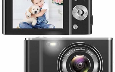 TOBERTO HD Digital Camera, 1080P Vlogging LCD Mini Camera with 16X Zoom 36MP Digital Point and Shoot Camera Video Camera, for Kids Students Beginners Beauty Face