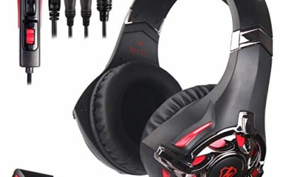 PS4 Gaming Headset, L3 Stereo Over Ear Gaming Headphone with Mic Noise Cancelling Volume Control for Xbox One/PC/Mac/Nintendo