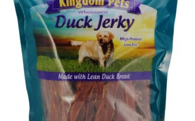 Kingdom Pets Duck Breast Jerky, Premium Treats for Dogs, 40 oz. Bag
