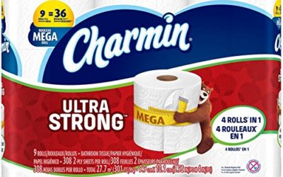 Charmin Ultra Strong Toilet Paper – Mega Roll – 9 Pack