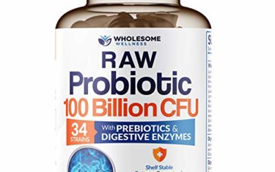 Organic Probiotics 100 Billion CFU, Dr. Approved Probiotics for Women, Probiotics for Men and Adults, Complete Shelf Stable Probiotic Supplement with Prebiotics & Digestive Enzymes; 30 Capsules