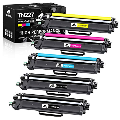 IKONG Compatible Toner Cartridge Replacement for Brother TN227 TN-227 TN223 TN-223 use with MFC-L3770CDW MFC-L3750CDW MFC-L3710CW HL-L3210CW HL-L3230CDW HL-L3290CDW