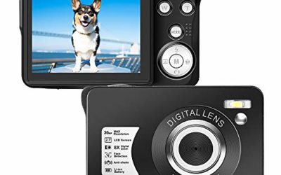 Digital Camera 2.7 Inch LCD Rechargeable HD Digital Camera Compact Camera Pocket Digital Cameras 30 Mega Pixels with 8x Zoom for Adult Seniors Students Kids