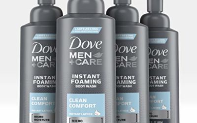 Dove Men+Care Foaming Body Wash to Hydrate Skin Clean Comfort Effectively Washes Away Bacteria While Nourishing Your Skin 13.5 oz 4 Count