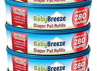 Diaper Pail Refill Bags for Playtex Diaper Genie – 1400 Count (5-Pack) – By BabyBreeze