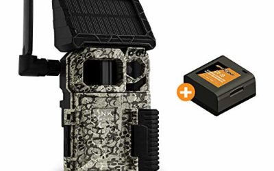 SPYPOINT LINK-MICRO-S-LTE Solar Cellular Trail Camera 4 LED Infrared Flash Game Camera with 80-foot Detection and Flash Range LTE-Capable Cellular Trail Camera 10MP 0.4-second Trigger Speed