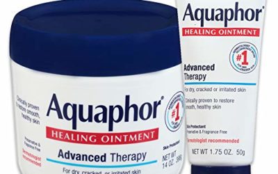 Aquaphor Healing Ointment – Variety Pack, Moisturizing Skin Protectant For Dry Cracked Hands, Heels and Elbows – 14 oz. jar + 1.75 oz. tube