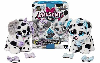 Present Pets Dog Diamond Or Sparkle Dalmatian Interactive Plush Pet Toy with 2 Bonus Accessories and Over 100 Sounds and Actions