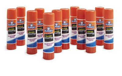 Elmer's Disappearing Purple School Glue, Washable, 12 Pack (E1559)