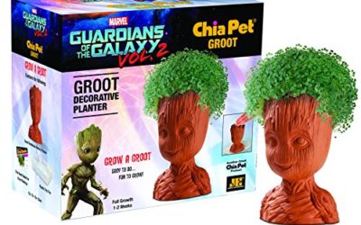 Chia Pet Groot with Seed Pack, Decorative Pottery Planter, Easy to Do and Fun to Grow, Novelty Gift, Perfect for Any Occasion