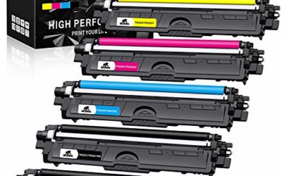 IKONG Compatible Toner Cartridge Replacement for Brother TN221 TN225 TN-221 TN-225 use with HL-3170CDW HL-3180CDW MFC-9130CW MFC-9330CDW MFC-9340CDW Printer (2 Black, 1 Cyan, 1 Magenta, 1 Yellow)