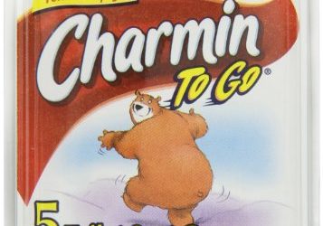 Charmin To Go Toilet Seat Covers, 5 Count, Pack of 24