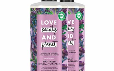 Love Beauty and Planet Relaxing Rain Body Wash Enjoy Soft, Smooth Skin with a Soothing-Relaxed Feel Argan Oil and Lavender Paraben Free and Vegan Body Wash 16 oz 2 Count