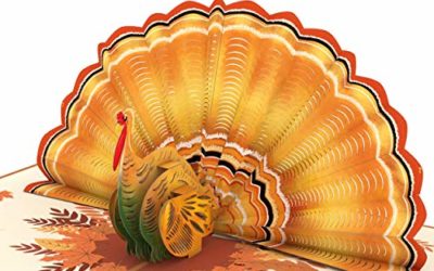 Lovepop Give Thanks Turkey Pop Up Card – 3D Cards, Thanksgiving Pop Up Cards, Turkey Pop Up Card, 3D Thanksgiving Cards, Fall Greeting Cards, Fall Thank You Cards, Thank You Greeting Cards