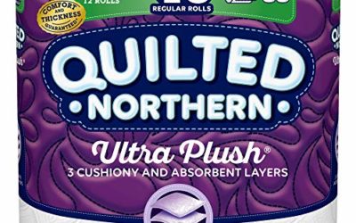 Quilted Northern Ultra Plush Toilet Paper, 12 Mega Rolls, 12 = 48 Regular Rolls, 3 Ply Bath Tissue