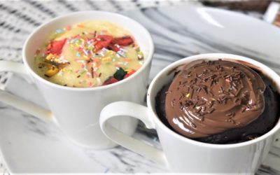 1 minute microwave Mug Cake Recipes without Egg | 2 Back To School Treats