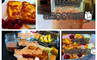 Back To School: 3 Breakfast Recipes! QUICK & EASY