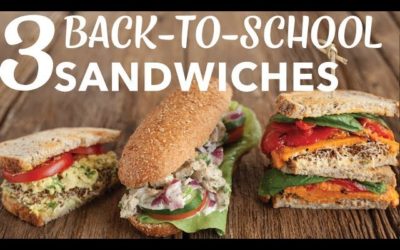 3 VEGAN BACK-TO-SCHOOL SANDWICHES | Tofu Egg Salad | Chicken Salad | Roasted Sweet Potato | Edgy Veg