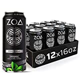 ZOA Zero Sugar Energy Drink, Original, 16 oz. (12 Pack) – Supports Immunity, Focus, Hydration, Body & Energy – 100% DV Vitamins C, B6 & B12