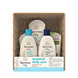 Aveeno Baby Essential Daily Care Baby & Mommy Gift Set Featuring a Variety of Skin Care and Bath Products to Nourish Baby and Pamper Mom, Baby Gift for New and Expecting Moms, 7 Items