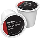 Amazon Brand – 100 Ct. Solimo Dark Roast Coffee Pods, French Roast, Compatible with Keurig 2.0 K-Cup Brewers