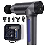 Percussion Muscle Massager Gun Deep Tissue Massage Gun for Pain Relief with 6 Adjustable Speed High Intensity Vibration 6 Heads