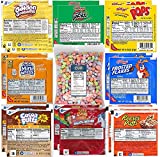 Kellogg’s & General Mills Cereal Bowl Variety – Apple Jacks, Mini Wheats, Corn Pops, Special K, Frosted Flakes, Coco Puffs, Lucky Charms, Reese’s Puffs + 1 Bag of Cereal Marshmallows