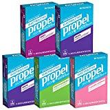 Propel Powder Packets 4 Flavor Variety Pack With Electrolytes, Vitamins and No Sugar (50 count) (Packaging May Vary)