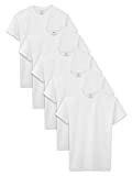 Fruit of the Loom Boys’ Cotton White T Shirt, White, Medium (Pack of 5)